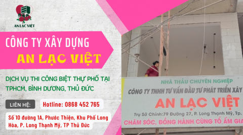 Thi công biệt thự phố chuyên nghiệp tại TPHCM, Bình Dương, Thủ Đức