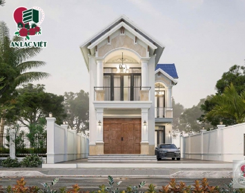 Tư vấn kiến trúc phong thủy, thi công trọn gói biệt thự mái thái 2 tầng, Chợ Mới, An Giang