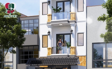 Mẫu nhà phố đẹp 1 trệt 2 lầu - 01