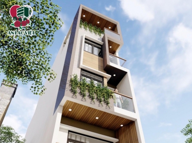 Mẫu nhà phố 4 tầng đẹp, hiện đại- 06